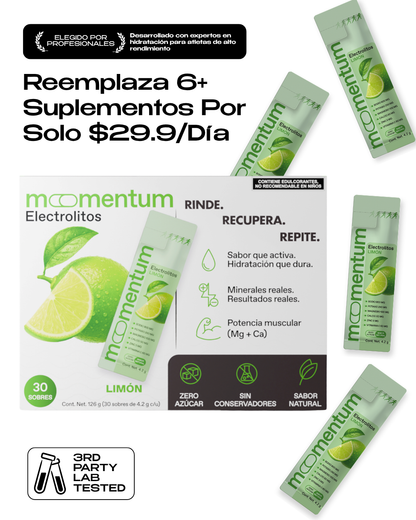 Electrolitos Limón · 8 PACK