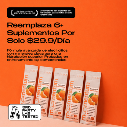 Electrolitos Mandarina · 8 PACK