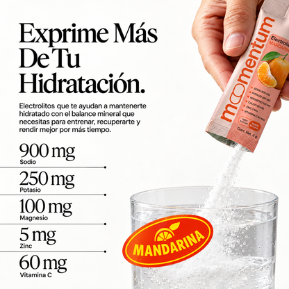Electrolitos Mandarina · 8 PACK