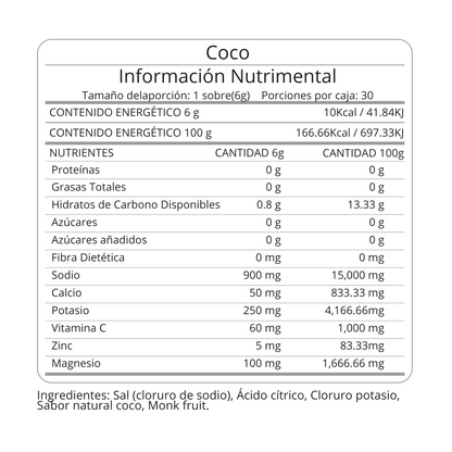 Electrolitos Coco Salty